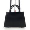 THOM BROWNE ペブルグレイン トラピーズ ミニ トップハンドルバッグ 155374878 [P]
