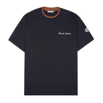 MONCLER レタリング刺繍ロゴ半袖Tシャツ 155016000