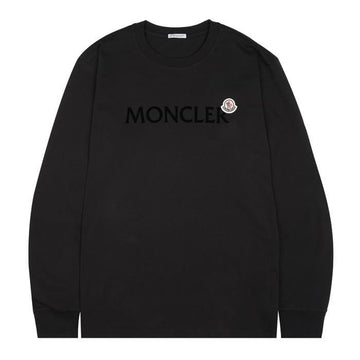 MONCLER レタリング刺繍ロゴ長袖Tシャツ 155016020