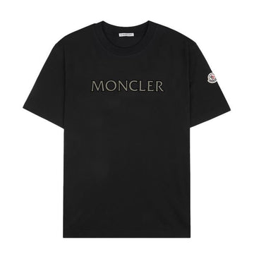 Moncler Logo Print Cotton T-Shirt 155016019