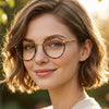 BURBERRY Brille BE1373 1109 Luxus Leopard Metallrahmen Rund 155376175 [P]