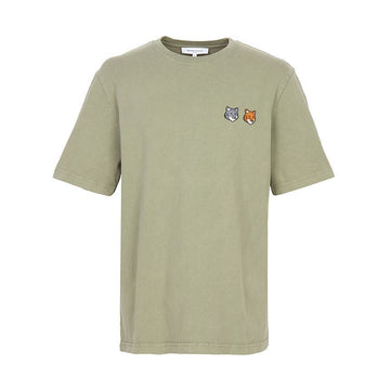 MAISON KITSUNE Doppel Foxhead Herren T-Shirt 155376757