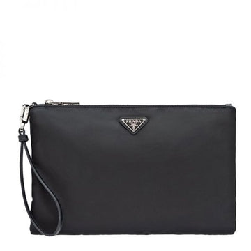 PRADA 26SS Triangle-Logo Re-Nylon Clutch Bag (2NH006 2DMH F0002) 75920857