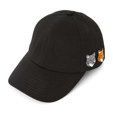 Maison Kitsune Double Fox Head Cap Hat OM611CFWW0096 P190 (Unisex) 155376882
