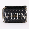 VALENTINO Rockstud VLTN Logo schwarze Kette Schultertasche 155378489 [P]