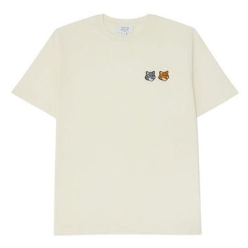 MAISON KITSUNE Doppelter Fox Herren T-Shirt Kurzarm OM011CFKJ7025 P702 155379841 [P]