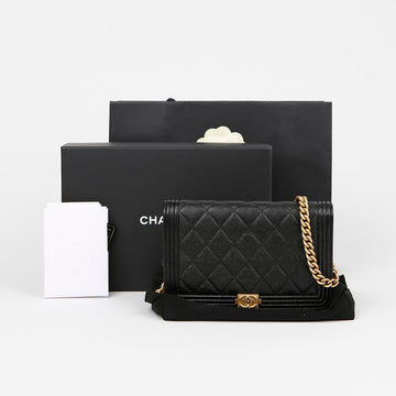 CHANEL Caviar Boy WOC Schulter-Crossbody-Tasche A81969 155072996