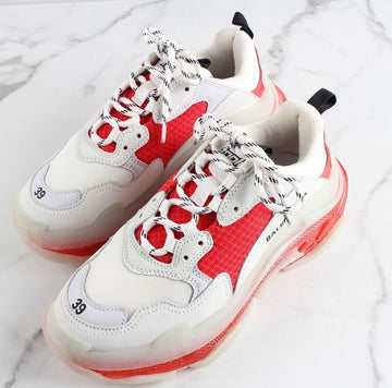 BALENCIAGA Triple S Sneakers Clear Sole Rot 39(260) 155384085