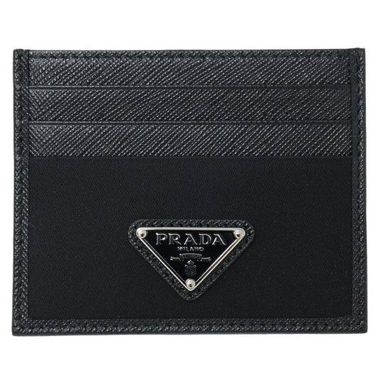 PRADA ナイロンサフィアーノトライアングルロゴ メンズカードケース 155379833 [P]