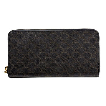 Celine Triomphe Canvas Large Zip Wallet 155384404