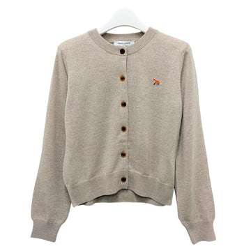 MAISON KITSUNE Baby Fox Merino Regular Cardigan Lichtbeige Melange (PW00502KT1181 H218) 155384432