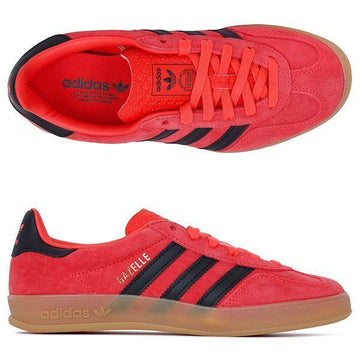 ADIDAS ブラックゴールドガゼルインドアスニーカー JR6304 154322742