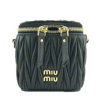 Miu Miu Matelassé Nappa Mini Crossbody Bag 5NR018 2FPP F0002 Leather Black 155385371