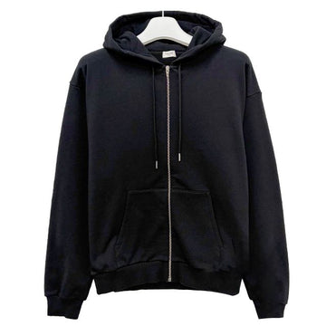 Celine Screen Logo Print Loose Zip Hoodie Jacket Black White (2Y497670Q 38AW) 155385884