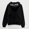 CELINE ルーズジップフードジャケット ブラックホワイト (2Y497670Q 38AW) 155385884 [P]