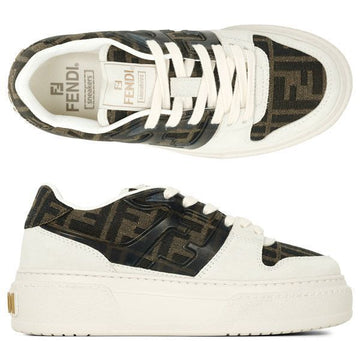 Fendi White Brown FF Match Sneakers 154737071