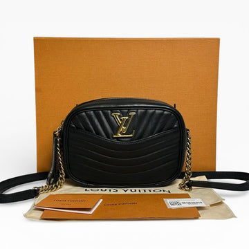 LOUIS VUITTON ニューウェーブカメラバッグ ブラック ゴールド クロスバッグ 155393378