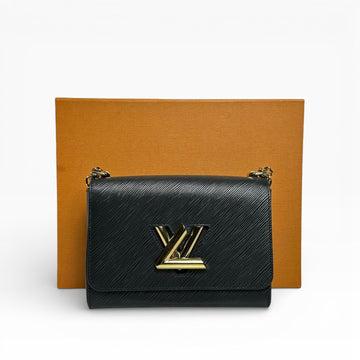 Louis Vuitton Twist MM Epi Gold Chain Crossbody Shoulder Bag 155393526
