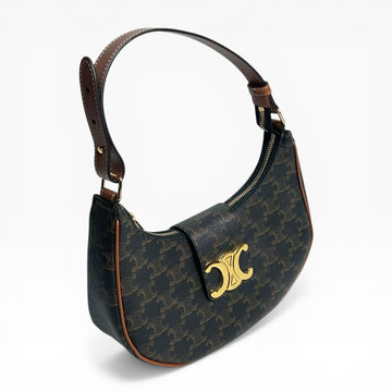 CELINE Triomphe Ava Tasche Schultertasche Tan 155394725