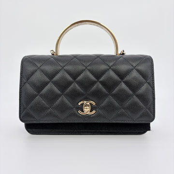 CHANEL キャビア ハンドル付き WOC クロスボディバッグ AP3855 155404669