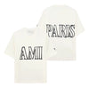 AMI Oversize T-Shirt mit Logo-Linie 155406435 [P]