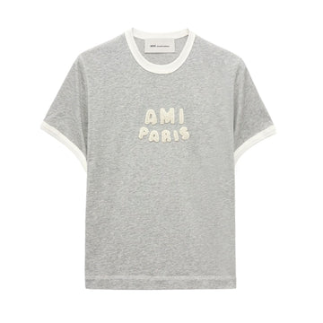 AMI レタリング配色半袖Tシャツ UTS371 155407187