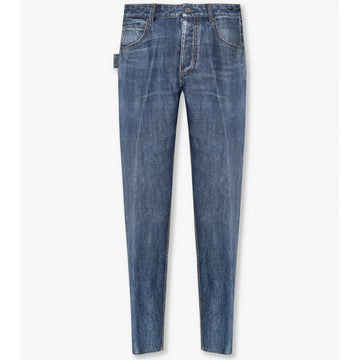 Bottega Veneta Denim Print Silk Pants stamp: 735547 V30K0 3399 75864463