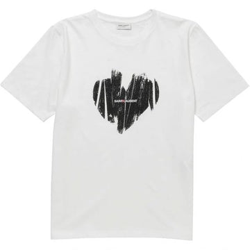 Saint Laurent Heart T-shirt stamp: 615522 YBSO2 9744 138901061