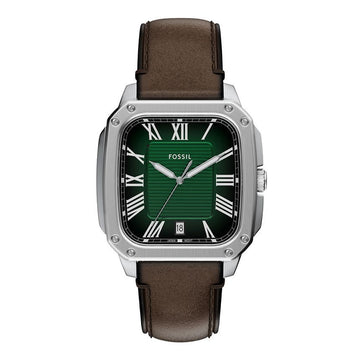 Fossil FS6150 (Crosby) Square Men’s Leather Watch 149505695 [P]