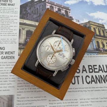 IWC Portofino Chronograph Day-Date Leather Watch IW378302 155422552