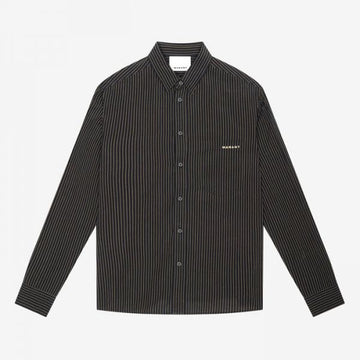 ISABEL MARANT JASOLO ストライプ 長袖シャツ CH0041HB B1I15H BKMD 101584000