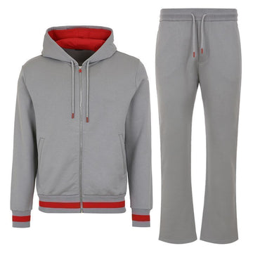 KITON 25FW UMJ0022 GREY Kapuzenjacke & Hose Set grau 146226105