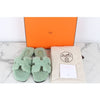HERMES Shearling Oran Slipper Mint 37.5 155427220 [P]