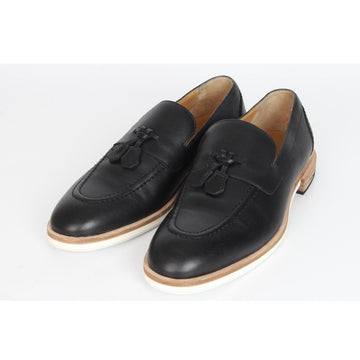 HERMES レザー チャーム ウッド ローファー 35.5 155427313