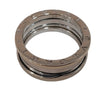 Bulgari 3-Band Ring Bzero1 18K White Gold Ring 20 Size 2.88 Penny 155427347 [P]