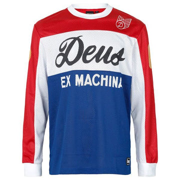 DEUS EX MACHINA Tricolore Saver Moto Jersey Langarm T-Shirt 155431683