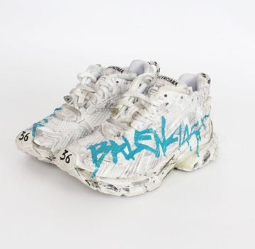 BALENCIAGA Graffiti Runner Sneakers Weiß 36(230) 155431803