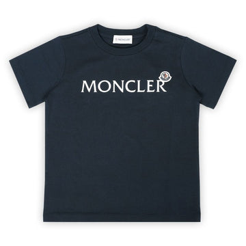 MONCLER Kinder Logo-Patch T-Shirt kurzarm (Navy) 89AFV 778 129172712
