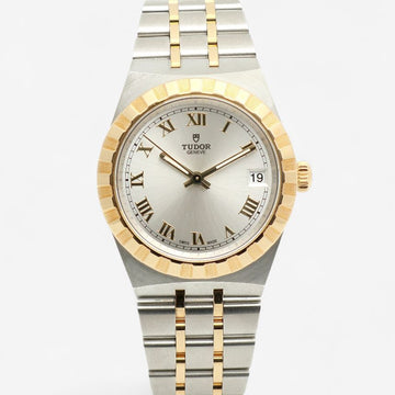 TUDOR ロイヤル 34mm イエローゴールドコンビ M28403 シルバーダイヤル 未使用 2026年 保証書 ボックス 155431954