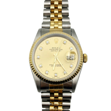 ROLEX ダイヤコンビ デイトジャスト 36MM メンズウォッチ 16233 155434570