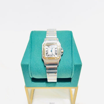 Cartier 1567 Santos Galbee Small SM Combi Women's Watch 155434610