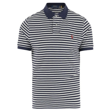 POLO RALPH LAUREN Polo Pony gestickte Streifen Polo T-Shirt Navy-Weiß 710956682 001 140192165