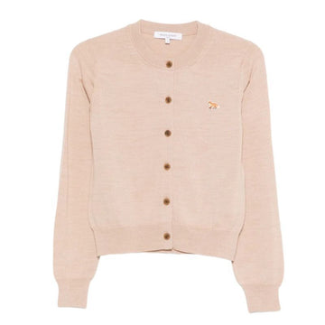 Maison Kitsune Women's Baby Fox Merino Cardigan Beige 154952164 [P]