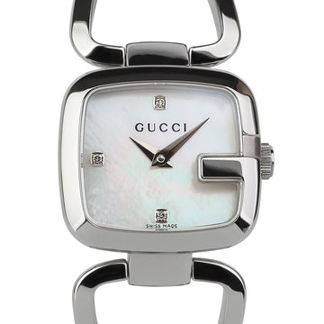 Gucci Women's Watch with Mother of Pearl Dial and 3P Diamonds YA125502 155435988