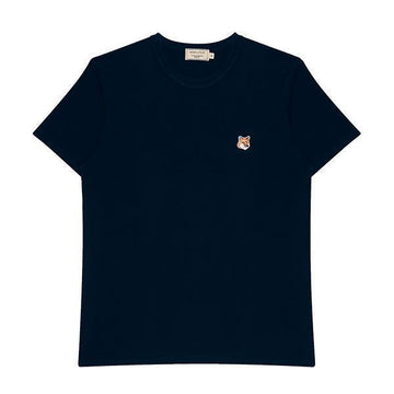 MAISON KITSUNE Kurzarm T-Shirt Regulärfit Foxhead Patch LM00104KJ0008 P476 76022800