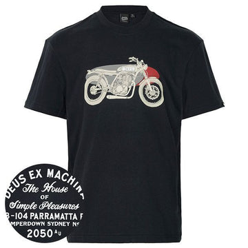 Deus Ex Machina Black Dropover Dog Box Fit T-Shirt 155431727 [P]