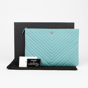 CHANEL Caviar Classic Large Clutch A82552 155025163