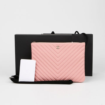 CHANEL Caviar Classic New Medium Clutch A82545 155072997