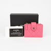 CHANEL Caviar Classic Double Zip Card Wallet AP1928 155073034 [P]