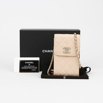CHANEL CC Logo Handyhalter Mini Schulter-Crossbody 155272087